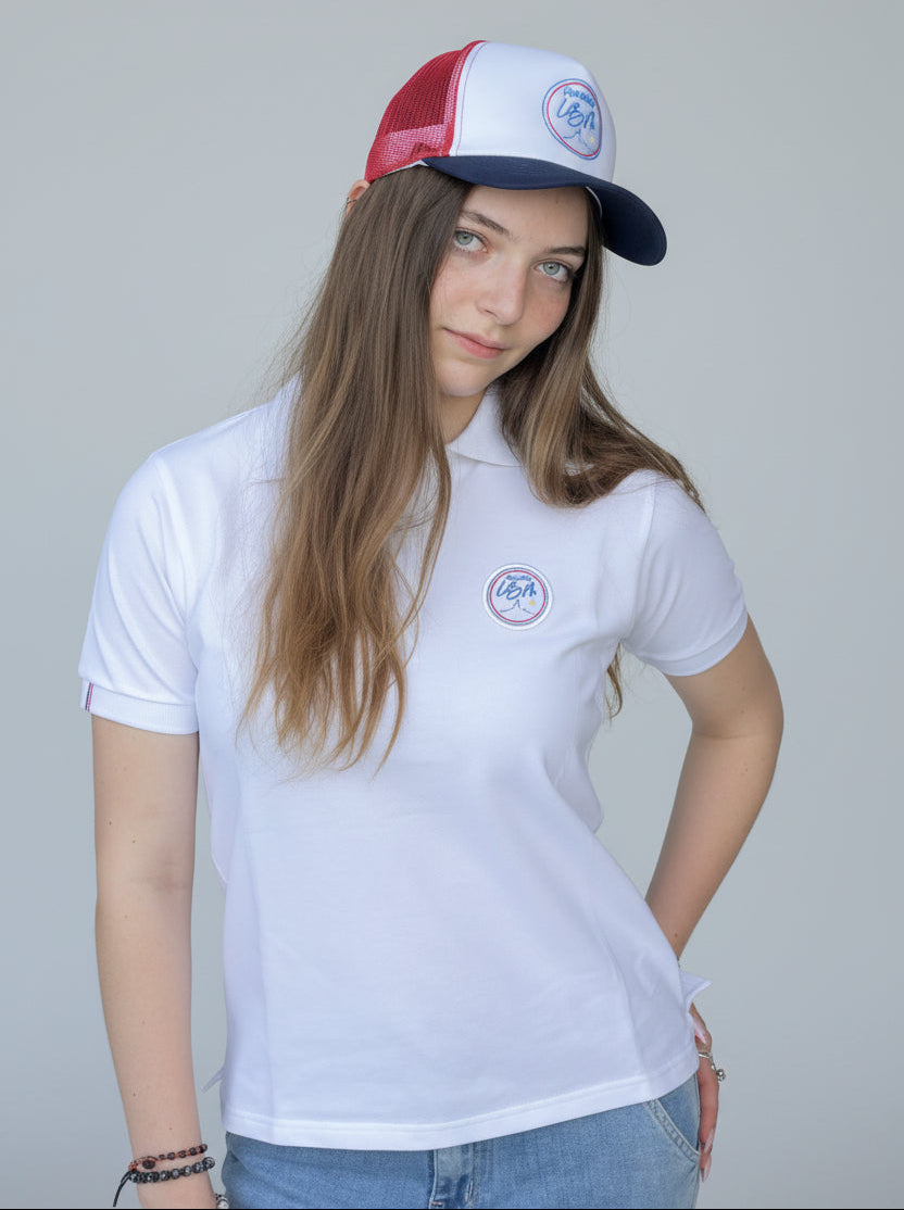 POLO FEMME  BLANC