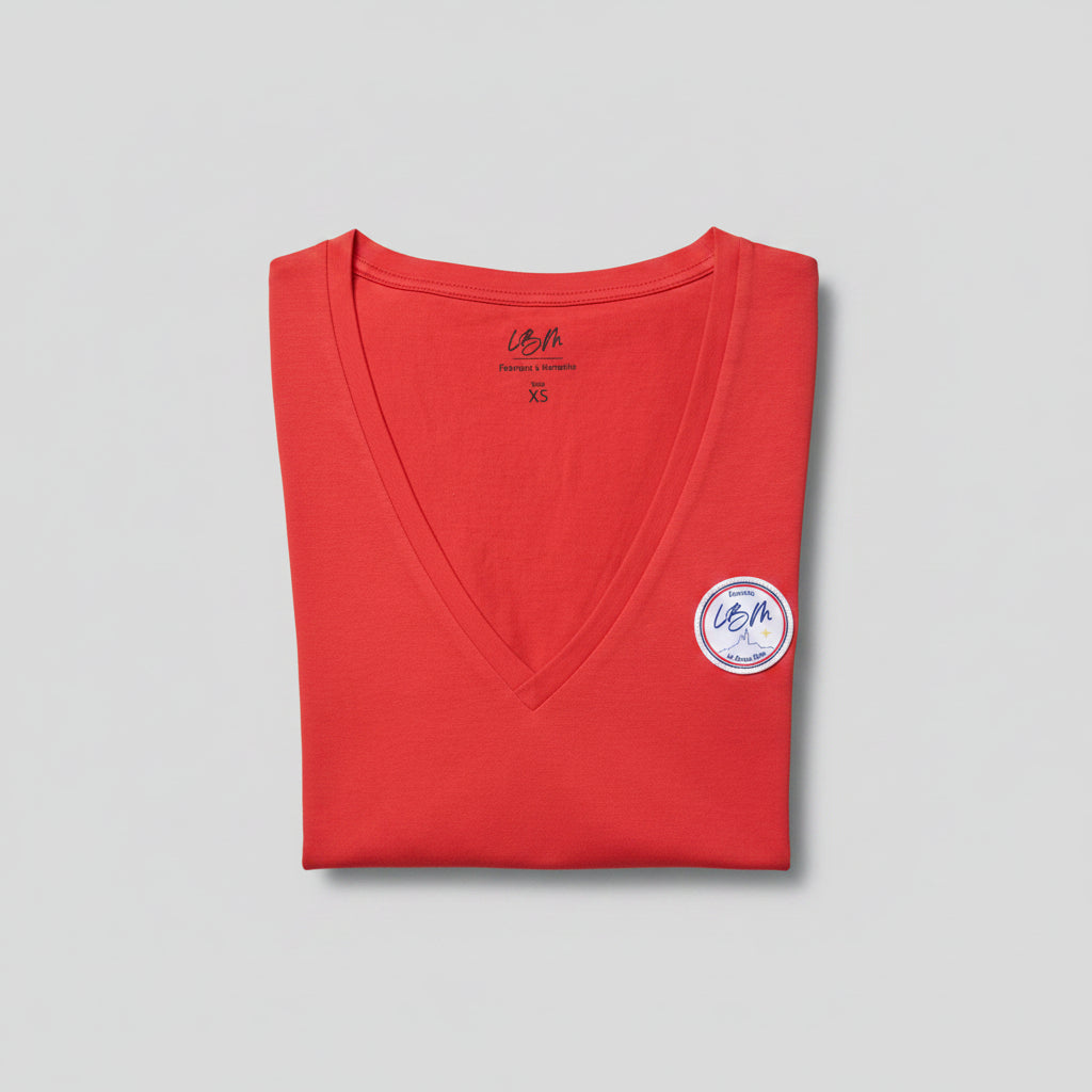 LE TEE-SHIRT LBM COL V FEMME